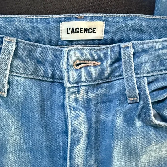 L'AGENCE Light Blue Flare Jeans - Picture 4 of 8